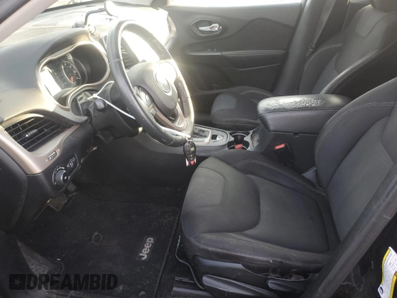 2015 Jeep Cherokee Latitude with VIN 1C4PJMCB8FW734732, listed as a Copart auction lot 43837355 with 132,097 mi miles and Salvage Title. Bid and sale history available at carsss.com. Image 7.