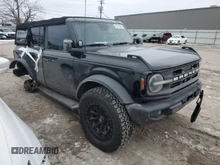 2021 Ford Bronco with VIN 1FMEE5DP4MLA88644, listed as a Copart auction lot 42213285 with 55,675 mi miles and Salvage Title. Bid and sale history available at DreamBid. Image 4.