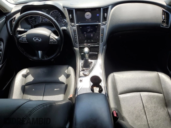 2015 Infiniti Q50 Premium with VIN JN1BV7AP3FM342903, listed as a Copart auction lot 56662055 with 124,154 mi miles and Salvage title. Bid and sale history available at DreamBid. Image 8.
