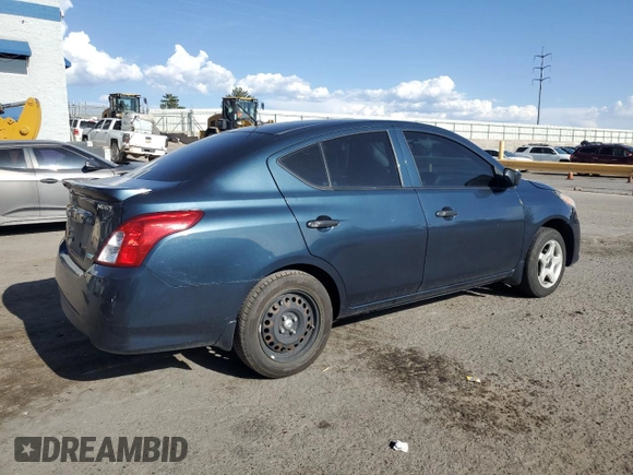 2016 Nissan Versa S Plus with VIN 3N1CN7AP9GL839230, listed as a Copart auction lot 58533005 with 82,623 mi miles and Salvage title. Bid and sale history available at DreamBid. Image 3.