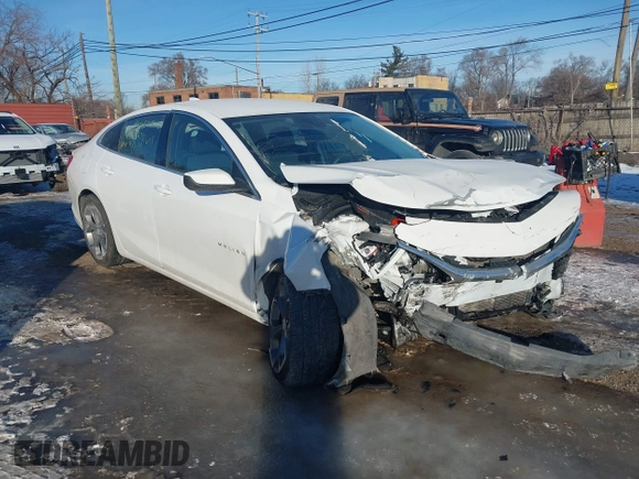 2023 Chevrolet Malibu LT with VIN 1G1ZD5ST3PF117300, listed as a IAAI auction lot 41424658 with 27,465 mi miles and . Bid and sale history available at DreamBid. Image 1.