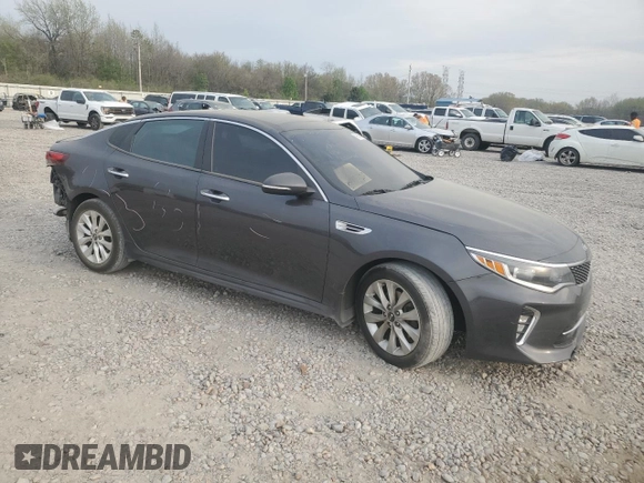 2018 Kia Optima LX with VIN 5XXGT4L34JG243460, listed as a Copart auction lot 49686945 with 136,404 mi miles and Salvage Title. Bid and sale history available at DreamBid. Image 4.
