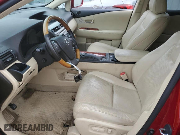 2012 Lexus RX 350 with VIN 2T2BK1BA8CC145341, listed as a Copart auction lot 60286815 with 261,879 mi miles and Clean title. Bid and sale history available at DreamBid. Image 7.
