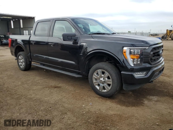 2022 Ford F-150 XL with VIN 1FTEW1EP2NFB90727, listed as a Copart auction lot 59269875 with 45,401 mi miles and Salvage title. Bid and sale history available at DreamBid. Image 4.