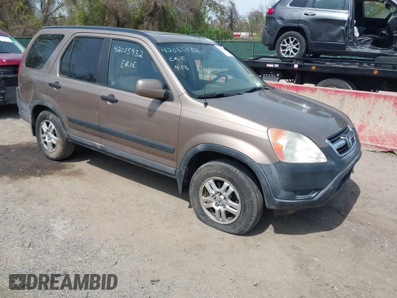 2003 Honda CR-V EX with VIN SHSRD78893U159127, listed as a IAAI auction lot 42055932 with 204,590 mi miles and . Bid and sale history available at carsss.com. Image 1.