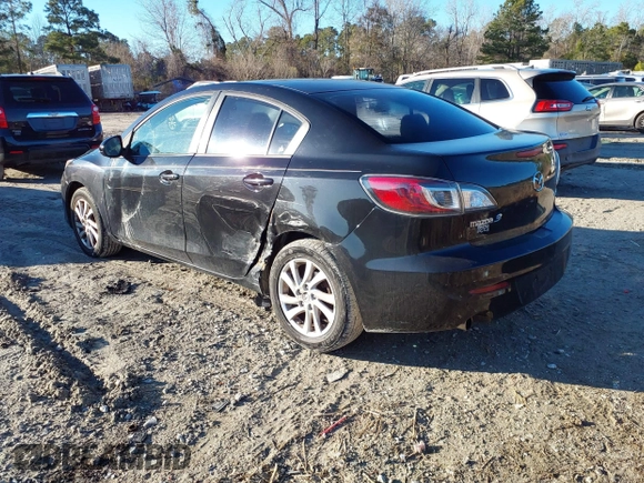 2012 Mazda 3 i Touring with VIN JM1BL1V74C1688756, listed as a IAAI auction lot 41421015 with 132,886 mi miles. Bid and sale history available at carsss.com. Image 3.