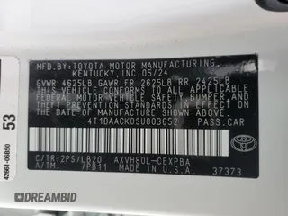 2025 Toyota Camry LE with VIN 4T1DAACK0SU003652, listed as a Copart auction lot 49150245 with 13,456 mi miles and Salvage Title. Bid and sale history available at carsss.com. Image 15.