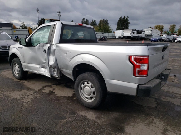 2019 Ford F-150 XL with VIN 1FTMF1CB8KKD90677, listed as a Copart auction lot 78183184 with 0 mi miles and Salvage Title. Bid and sale history available at carsss.com. Image 2.