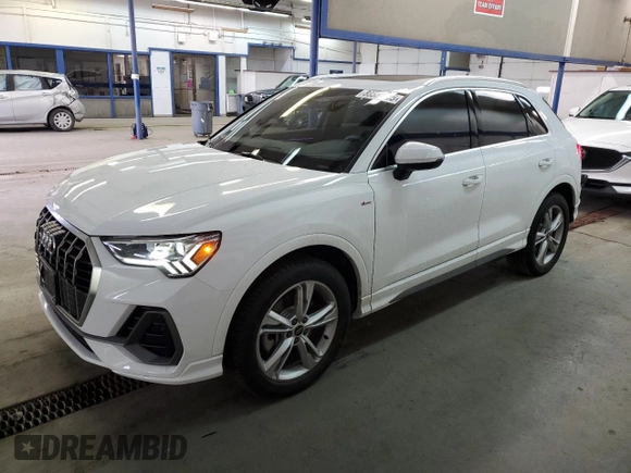 2024 Audi Q3 S line Premium Plus with VIN WA1EECF3XR1205174, listed as a Copart auction lot 88535095 with 1,174 mi miles and Salvage title. Bid and sale history available at DreamBid. Image 1.