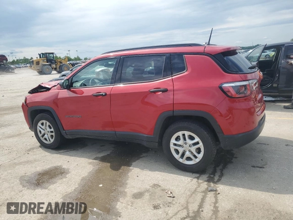 2018 Jeep Compass Sport с VIN 3C4NJCAB5JT214989, выставлен на аукционе Copart как лот 56196655 с пробегом 95 963 миль миль и Списание • Salvage title. История ставок и продаж доступна на DreamBid. Изображение 2.