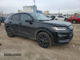 2023 Honda HR-V Sport with VIN 3CZRZ1H51PM746137, listed as a Copart auction lot 44308995 with 42,825 mi miles and Salvage Title. Bid and sale history available at carsss.com. Image 4.