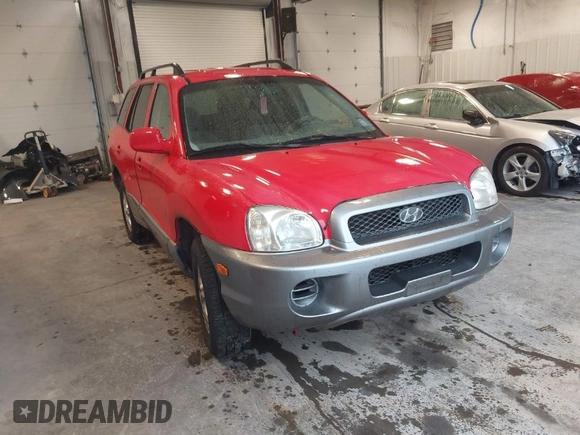 2003 Hyundai Santa Fe with VIN KM8SB12B83U510161, listed as a IAAI auction lot 42004585 with 98,106 mi miles. Bid and sale history available at carsss.com. Image 1.