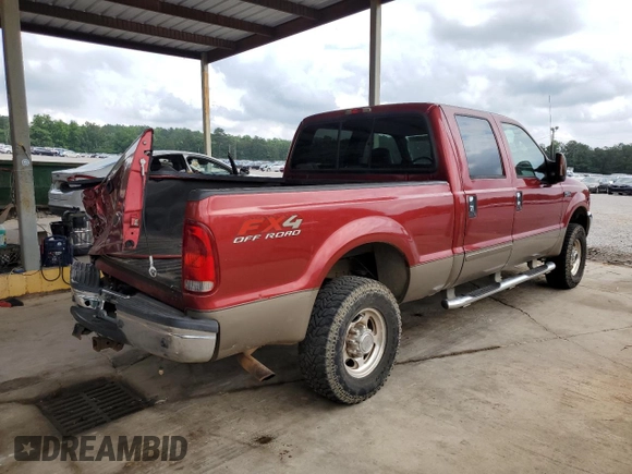 2003 Ford F-250 XL with VIN 1FTNW21S13EC30010, listed as a Copart auction lot 57105835 with Not provided miles and Salvage title. Bid and sale history available at DreamBid. Image 3.