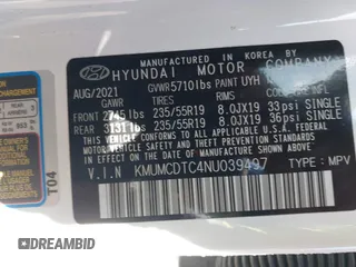 2022 Genesis GV70 Sport z VIN KMUMCDTC4NU039497, wystawiony jako IAAI lot #41668778 z przebiegiem 31 545 mil mil oraz . Historia ofert i sprzedaży dostępna na DreamBid. Obrazek 9.