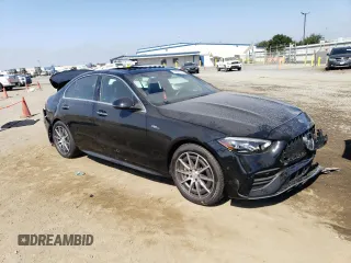 2023 Mercedes-Benz C 43 AMG with VIN W1KAF8HB0PR100831, listed as a Copart auction lot 67601874 with 10,793 mi miles and Salvage Title. Bid and sale history available at DreamBid. Image 4.