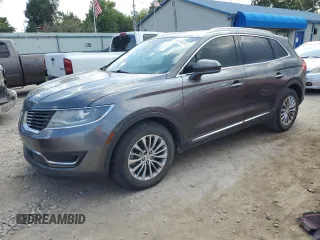 2017 Lincoln MKX Select with VIN 2LMPJ6KP9HBL37642, listed as a Copart auction lot 66244574 with 121,667 mi miles and Salvage Title. Bid and sale history available at carsss.com. Image 1.