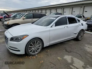 2017 Genesis G80 Ultimate z VIN KMHGN4JF3HU208254, wystawiony jako Copart lot #85877554 z przebiegiem 68 938 mil mil oraz Szkoda całkowita • Salvage title. Historia ofert i sprzedaży dostępna na DreamBid. Obrazek 1.
