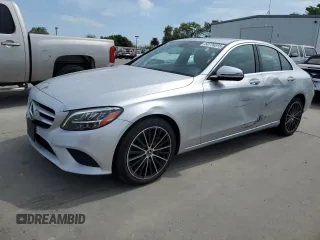 2020 Mercedes-Benz C with VIN 55SWF8DB8LU324935, listed as a Copart auction lot 50779315 with 104,332 mi miles and Clean Title. Bid and sale history available at carsss.com. Image 1.