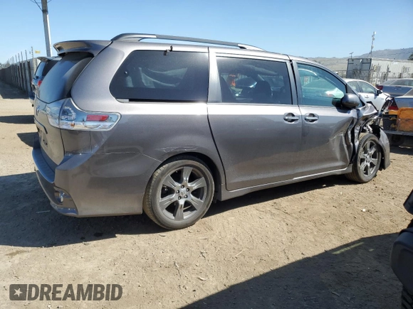 2017 Toyota Sienna SE with VIN 5TDXZ3DC5HS766941, listed as a Copart auction lot 56222045 with 94,250 mi miles and Salvage title. Bid and sale history available at DreamBid. Image 3.