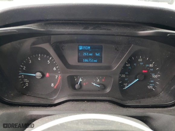 2015 Ford Transit Wagon XL with VIN 1FBAX2CM9FKA64565, listed as a Copart auction lot 52207435 with 186,751 mi miles and Salvage Title. Bid and sale history available at carsss.com. Image 9.