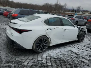 2023 Lexus IS with VIN JTHGZ1E26P5031656, listed as a Copart auction lot 43201725 with 14,955 mi miles and Salvage Title. Bid and sale history available at carsss.com. Image 3.