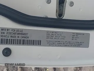 2021 Chrysler 300 S с VIN 2C3CCABT4MH558327, выставлен на аукционе IAAI как лот 41973134 с пробегом 58 216 миль миль и . История ставок и продаж доступна на DreamBid. Изображение 9.