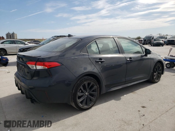 2024 Toyota Corolla SE with VIN 5YFS4MCE5RP209538, listed as a Copart auction lot 47293245 with 9,354 mi miles and Salvage Title. Bid and sale history available at DreamBid. Image 3.