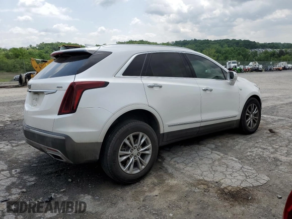 2020 Cadillac XT5 Premium Luxury FWD with VIN 1GYKNCRS5LZ229686, listed as a Copart auction lot 57391915 with 54,491 mi miles and Salvage title. Bid and sale history available at DreamBid. Image 3.