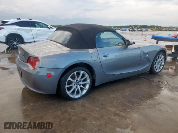 2008 BMW Z4 3.0i with VIN 4USBU33568LW75460, listed as a Copart auction lot 53720855 with 188,105 mi miles and Salvage title. Bid and sale history available at DreamBid. Image 3.