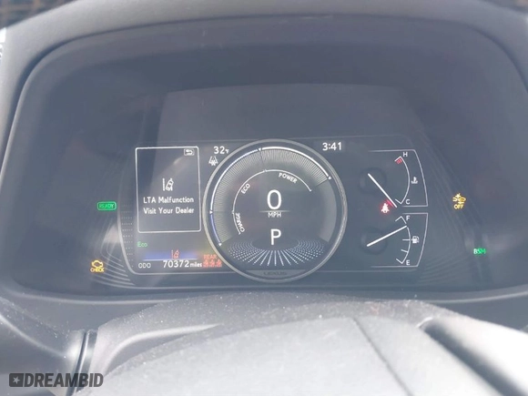 2020 Lexus UX with VIN JTHP9JBH6L2027045, listed as a IAAI auction lot 41576512 with 70,372 mi miles. Bid and sale history available at carsss.com. Image 7.