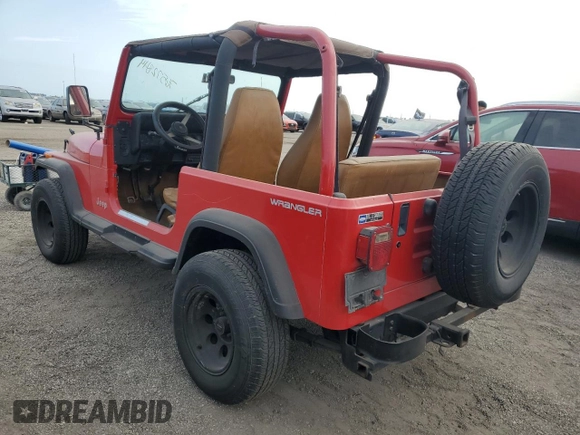 1992 Jeep Wrangler with VIN 2J4FY29S8NJ534808, listed as a Copart auction lot 76572844 with 0 mi miles and Non Repairable. Bid and sale history available at carsss.com. Image 2.