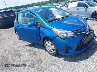 2015 Toyota Yaris L with VIN VNKJTUD38FA018344, listed as a IAAI auction lot 42706466 with 57,361 mi miles and . Bid and sale history available at DreamBid. Image 1.