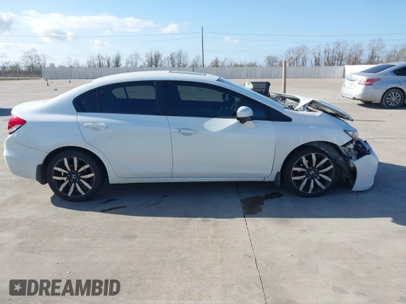 2014 Honda Civic Sedan EX-L with VIN 19XFB2F95EE011158, listed as a IAAI auction lot 41776101 with 1 mi miles. Bid and sale history available at carsss.com. Image 13.