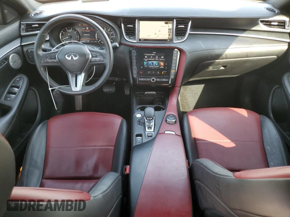 2022 Infiniti QX55 Sensory with VIN 3PCAJ5L39NF101440, listed as a Copart auction lot 50713715 with 65,329 mi miles and Salvage title. Bid and sale history available at DreamBid. Image 8.