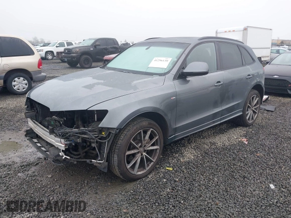 2015 Audi Q5 Premium Plus with VIN WA1DGAFP6FA081672, listed as a IAAI auction lot 41296139 with 93,376 mi miles. Bid and sale history available at carsss.com. Image 2.
