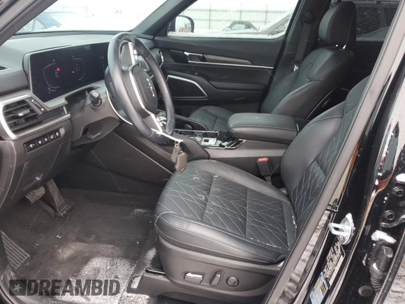 2024 Kia Telluride EX with VIN 5XYP3DGC9RG424653, listed as a Copart auction lot 44576655 with 27,418 mi miles and Salvage Title. Bid and sale history available at carsss.com. Image 7.