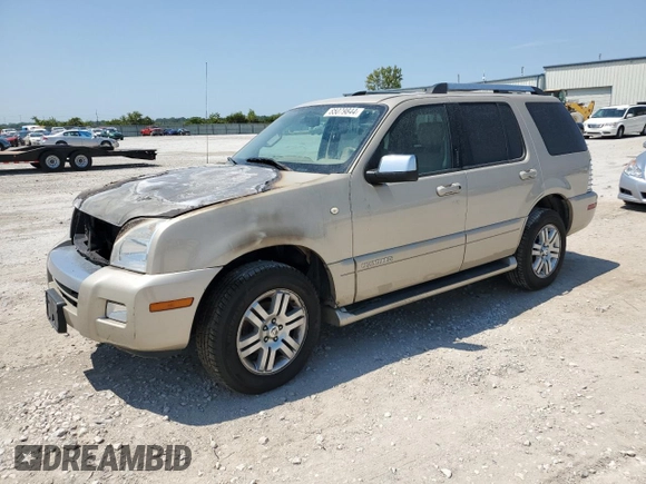 2007 Mercury Mountaineer Premier with VIN 4M2EU48E27UJ11227, listed as a Copart auction lot 65079844 with 0 mi miles and Salvage Title. Bid and sale history available at carsss.com. Image 1.
