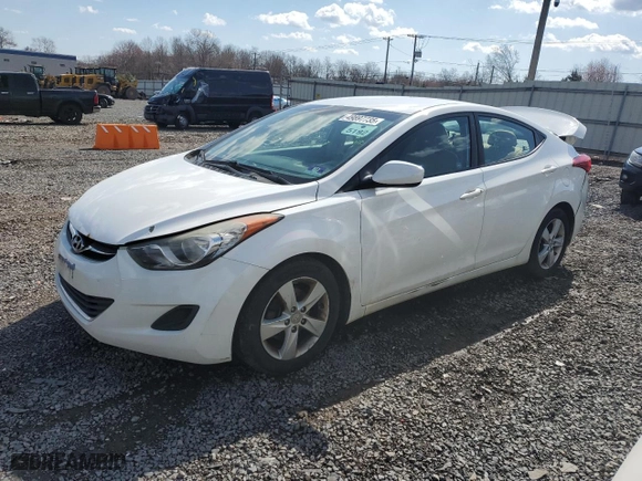 2013 Hyundai Elantra GLS with VIN 5NPDH4AE2DH361606, listed as a Copart auction lot 49897735 with 136,262 mi miles and Salvage Title. Bid and sale history available at carsss.com. Image 1.