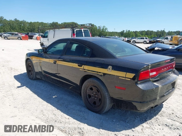 2014 Dodge Charger Police with VIN 2C3CDXAT1EH367015, listed as a IAAI auction lot 42136195 with 121,536 mi miles and . Bid and sale history available at DreamBid. Image 3.