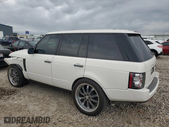2010 Land Rover Range Rover HSE с VIN SALME1D43AA308421, выставлен на аукционе Copart как лот 54432765 с пробегом Не указан миль и Списание • Salvage title. История ставок и продаж доступна на DreamBid. Изображение 2.