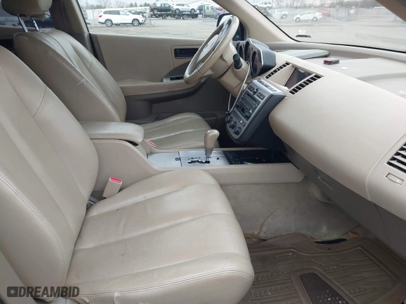 2005 Nissan Murano SL with VIN JN8AZ08W75W427381, listed as a IAAI auction lot 41490140 with 1 mi miles. Bid and sale history available at carsss.com. Image 5.