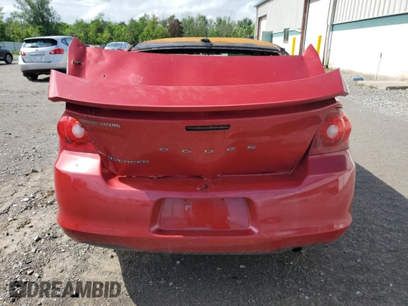 2014 Dodge Avenger SE with VIN 1C3CDZAB9EN174945, listed as a Copart auction lot 60273645 with Not provided miles and Salvage title. Bid and sale history available at DreamBid. Image 6.
