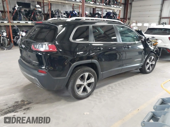 2019 Jeep Cherokee High Altitude with VIN 1C4PJMDX6KD159241, listed as a IAAI auction lot 40742596 with 37,407 mi miles and . Bid and sale history available at DreamBid. Image 4.