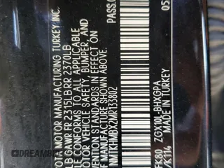 2021 Toyota C-HR LE z VIN NMTKHMBX2MR133802, wystawiony jako Copart lot #54398745 z przebiegiem 152 133 mil mil oraz Szkoda całkowita • Salvage title. Historia ofert i sprzedaży dostępna na DreamBid. Obrazek 12.
