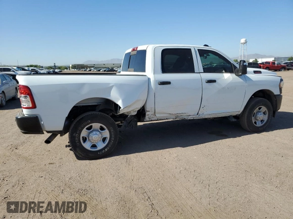2024 Ram 2500 Tradesman z VIN 3C6UR5CJ4RG228480, wystawiony jako Copart lot #57084275 z przebiegiem 1 014 mil mil oraz Szkoda całkowita • Salvage title. Historia ofert i sprzedaży dostępna na DreamBid. Obrazek 3.