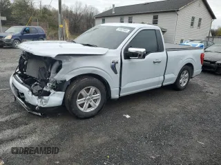 2022 Ford F-150 XL with VIN 1FTMF1C57NKE48891, listed as a Copart auction lot 51837445 with 17,285 mi miles and Salvage title. Bid and sale history available at DreamBid. Image 1.