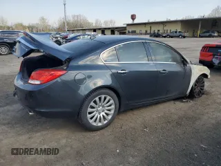 2013 Buick Regal Turbo Premium 2 with VIN 2G4GT5GV5D9201517, listed as a Copart auction lot 54564145 with Not Provided miles and Salvage Title. Bid and sale history available at DreamBid. Image 3.