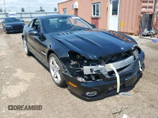 2009 Mercedes-Benz SL 550 with VIN WDBSK71F79F146967, listed as a Copart auction lot 62679494 with 57,412 mi miles and Salvage title. Bid and sale history available at DreamBid. Image 4.