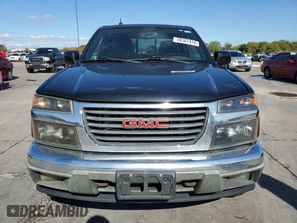 2011 GMC Canyon SLE1 with VIN 1GTJ6MFE8B8130187, listed as a Copart auction lot 78167414 with 156,067 mi miles and Clean Title. Bid and sale history available at carsss.com. Image 5.