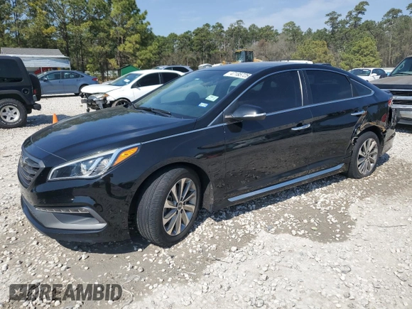 2017 Hyundai Sonata Sport with VIN 5NPE34AF7HH569322, listed as a Copart auction lot 47185725 with 118,954 mi miles and Clean Title. Bid and sale history available at DreamBid. Image 1.